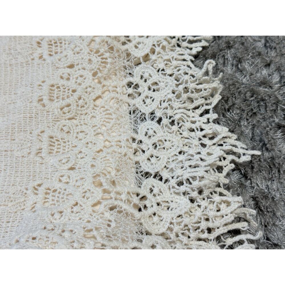 Jolt Women’s Strapless Crochet Lace Romper Cream Boho Beach Resortwear Size S - Picture 10 of 16